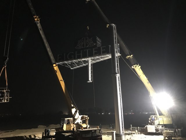 Highest Dual Billboard on Unipole Installed at Eighteen Islamabad